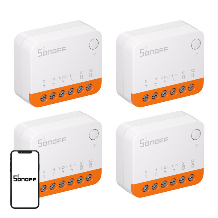 SONOFF MINIR4 (Extreme) Schalter, 4er-Pack