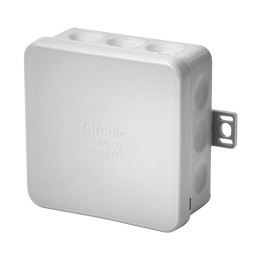 F-TRONIC DOT646 Junction Box IP65 85x85x37mm Grey
