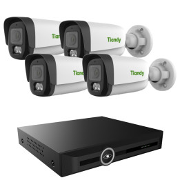 VidiLine KIT-8120-C38WQ-4 Zestaw do monitoringu IP z 4 kamerami 8 MP i 20-kanałowym rejestratorem NVR 4K