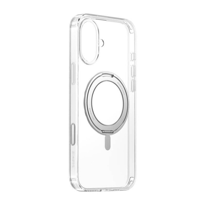 Baseus SkyRing 360° Magnetic Case with Stand for iPhone 16 (Transparent)