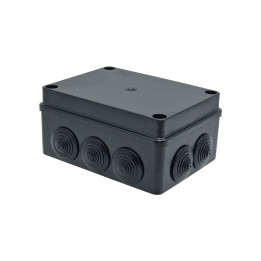 Boîtier S-BOX montage en saillie IP65 150x110x70mm avec presse-étoupes noir UV