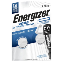 Energizer CR2025 / DL2025 3 В 170 мАч Ultimate Литиевые батареи 2 ГБ.