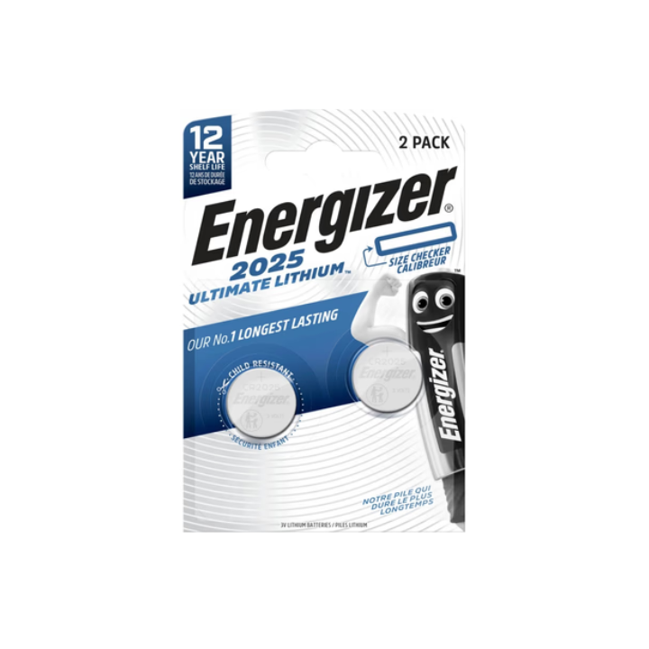 Energizer CR2025 / DL2025 3 В 170 мАч Ultimate Литиевые батареи 2 ГБ.