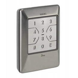 FAAC XKP B INOX Wired code keypad 2easy BUS IP54 24V DC 255 codes 72x21x100mm -20 to 55C