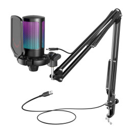 Fifine A6T Tripod Gaming Microphone (Black)