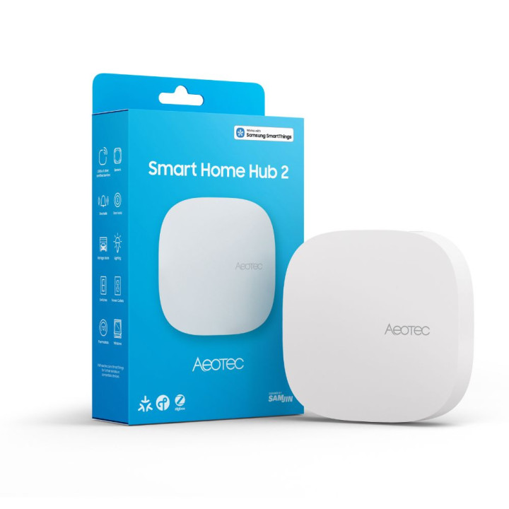 Aeotec Smart Home Hub 2 - SmartThings Hub with Zigbee, Thread, Ethernet, Wi-Fi & Bluetooth