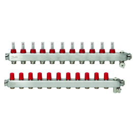 Radiant Heating Collector 11 Circuits with Flow Meter DANFOSS CHS774