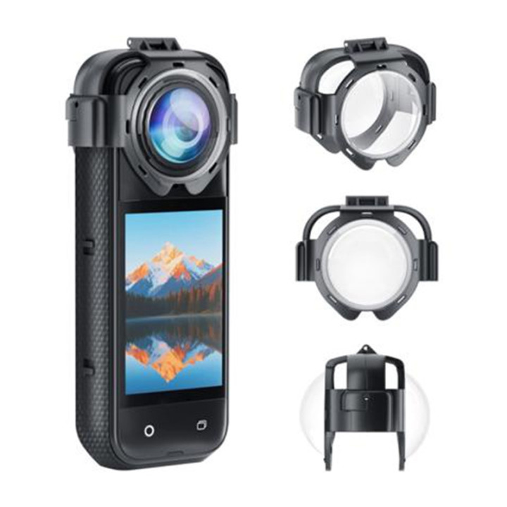 Puluz PU750T Objektivdeckel für Insta360 X5 Kamera (Snap-On)