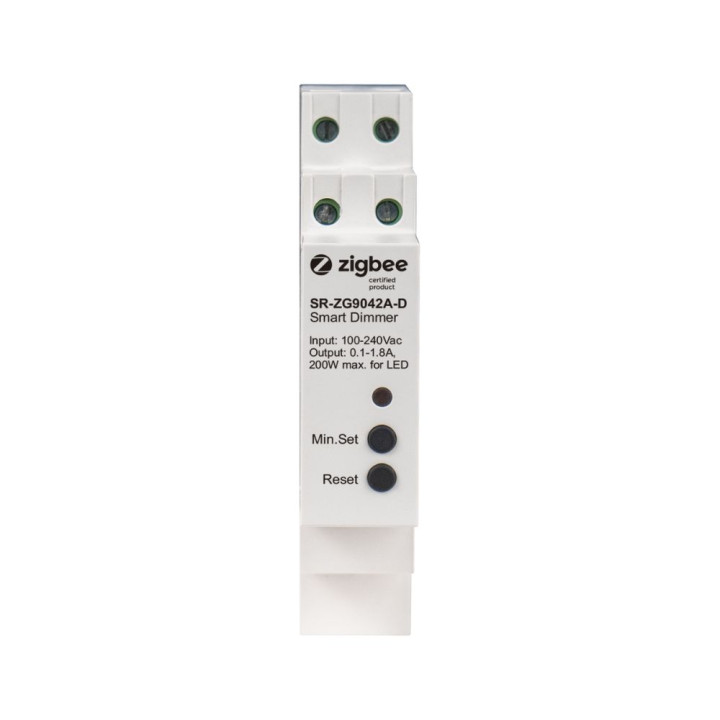 Sunricher DIN Rail Zigbee Smart Dimmer (SR-ZG9042A-D), 230V AC No Neutral, 400W