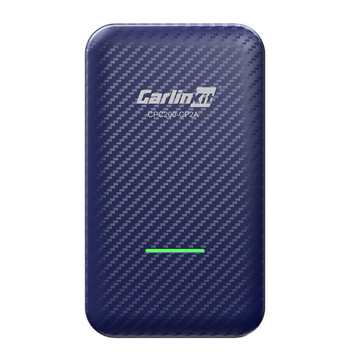 Carlinkit CP2A Wireless CarPlay/Android Auto Adapter (Blue)