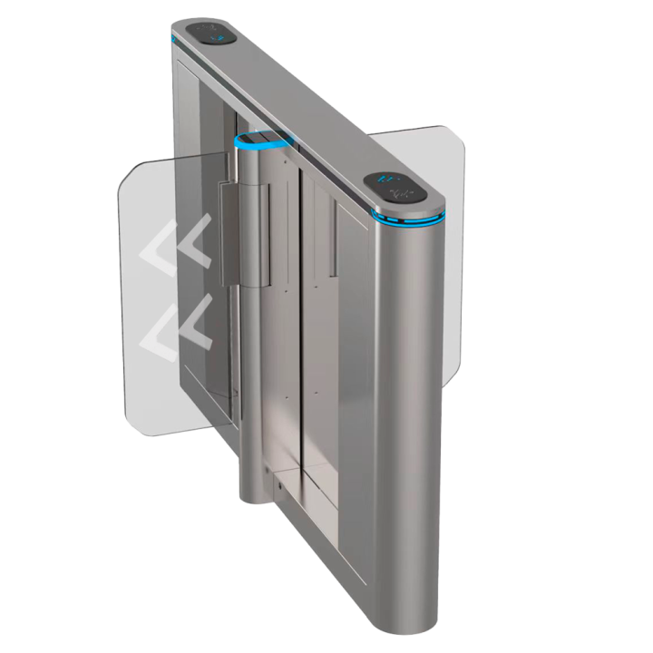 TURBOO TS-SG808-M-1200 Speed Gate with RFID Access Control, Bidirectional, Stainless Steel