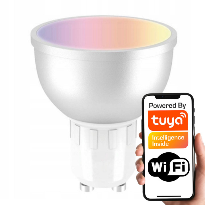 Tuya Smart LED Bulb GU10 RGB-CCT WiFi Zigbee 6W 500lm