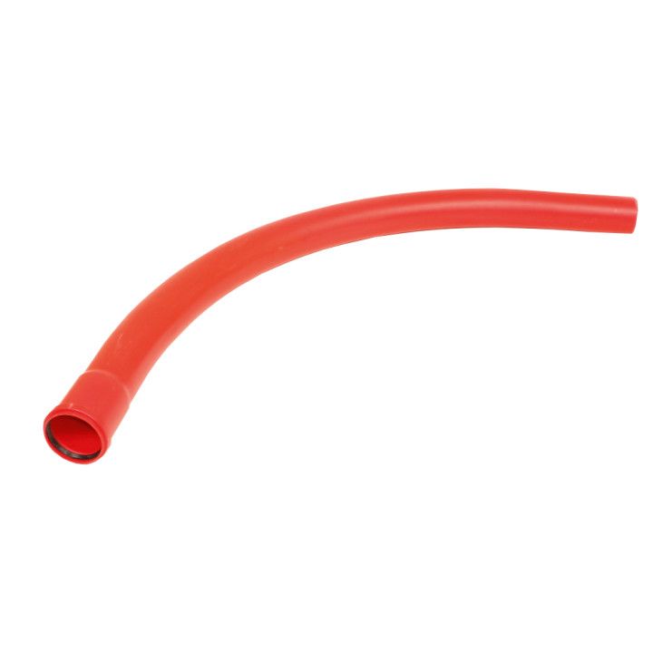 PIPELIFE OPTO Rigid Conduit Bend 90° D50mm Red
