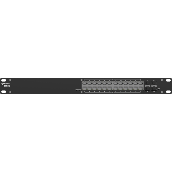 Teltonika SWM282 conmutador industrial 24xGE 4xSFP 24xPoE+ (SWM282000200)