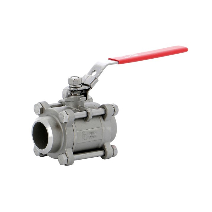 3-way ball valve welded DN20 stainless steel AISI 316 SYVECO ATO280