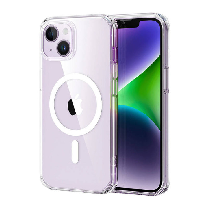 ESR Krystec Clear Case for iPhone 14 Plus, MagSafe (Clear)