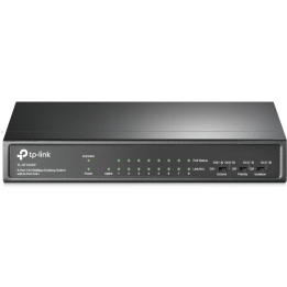 TP-Link TL-SF1009P Switch de escritorio de 9 puertos 10/100 Mbps con 8 puertos PoE+