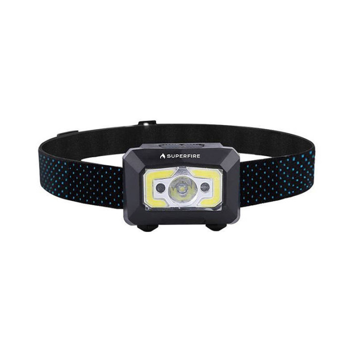 Superfire X30 Headlamp, 340 lm, USB, 5 Modes, 130 m