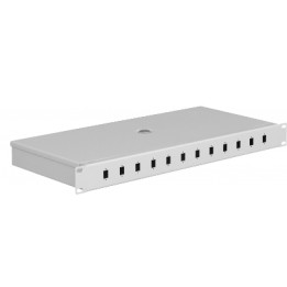 Mantar :: Fiber optic patch panel Rack 19" 1U SC 12 Simplex