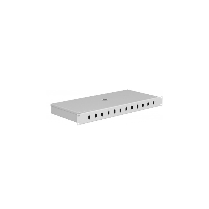 Mantar :: Fiber optic patch panel Rack 19" 1U SC 12 Simplex