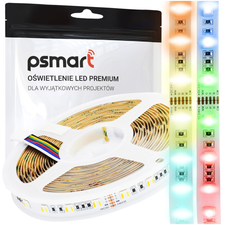 Psmart LED-Streifen 24V RGB+CCT PRO 5050 IP20 60LED/m 5m
