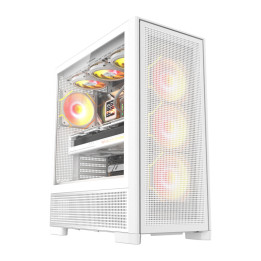 Компьютерный корпус DarkFlash AIRNOVA (белый) + 3 вентилятора