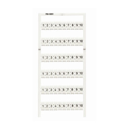 MARĶĒŠANAS PLATE WBM 5-5.2 mm 1-10
