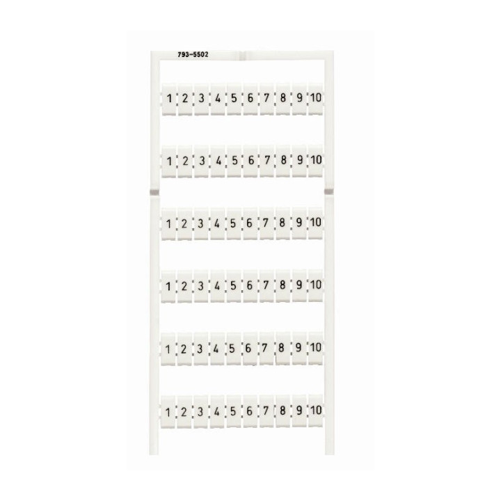MARĶĒŠANAS PLATE WBM 5-5.2 mm 1-10