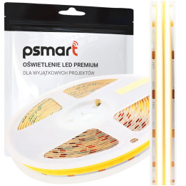 Psmart LED-Streifen DUAL COB 24V WW 3000K IP20 12mm 600LED/m 5m