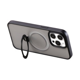Joyroom JR-BP004 Magnetic Protective Phone Case with Stand for iPhone 15 Pro (Black)