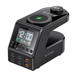 Будильник Blitzwolf BW-FW10 с зарядным устройством 2xUSB-A, 4xUSB-C, 240 Вт
