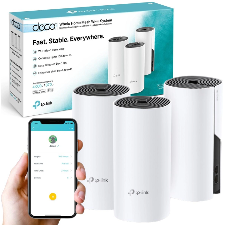 TP-Link Deco M4 Home Mesh Wi-Fi System (3-pack)