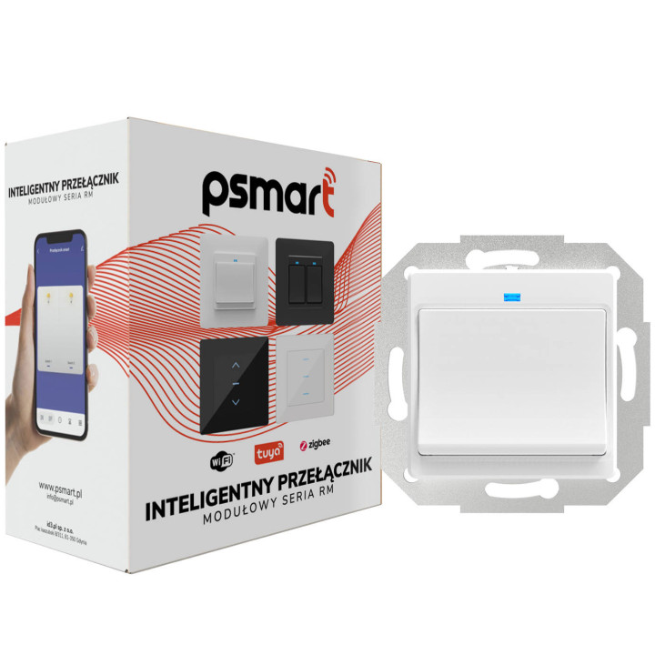 PSMART Переключатель 1 контур RM Белый ZigBee TUYA