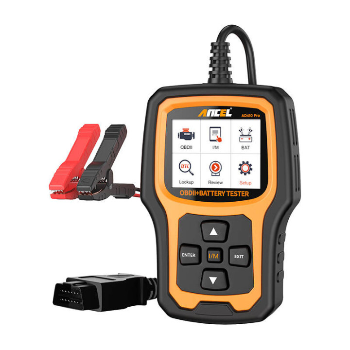 ANCEL AD410 PRO 2-in-1 OBD2 Diagnostic Scanner and Battery Tester