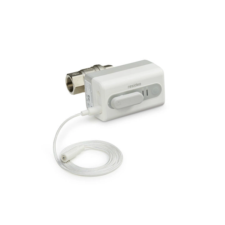 Resideo Braukmann L5 Wi‑Fi shut-off ball valve 1 1/4 inch with flood sensor 1,5 m