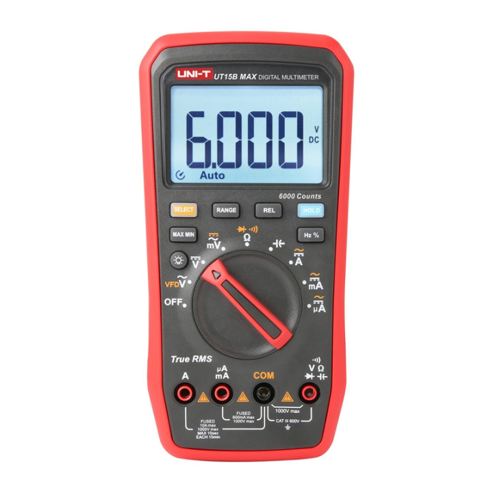 UNI-T UT15B MAX True RMS Digital Multimeter