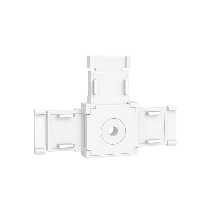 T Connector for Surface-Mounted Magnetic Track TR26, White
