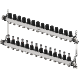 Vario S FM 14xG3/4 Euro G1 manifold for heating and water systems
