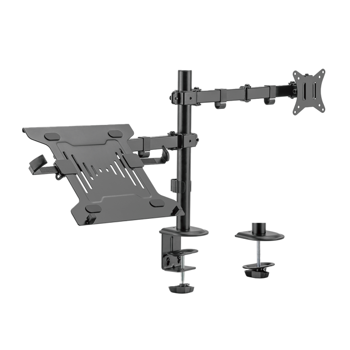 MARCA BLANCA LDT66-C024ML Universal Wall Mount Bracket for Monitor/TV, Steel, Black