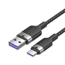 Vention CTOBF USB 2.0 A to USB-C 6A 1M Cable (Black)