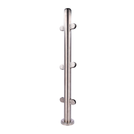 TURBOO TS-HANDRAIL-MIDDLE-HIGH Universal Wall Mount Bracket for Handrails, Steel, Black