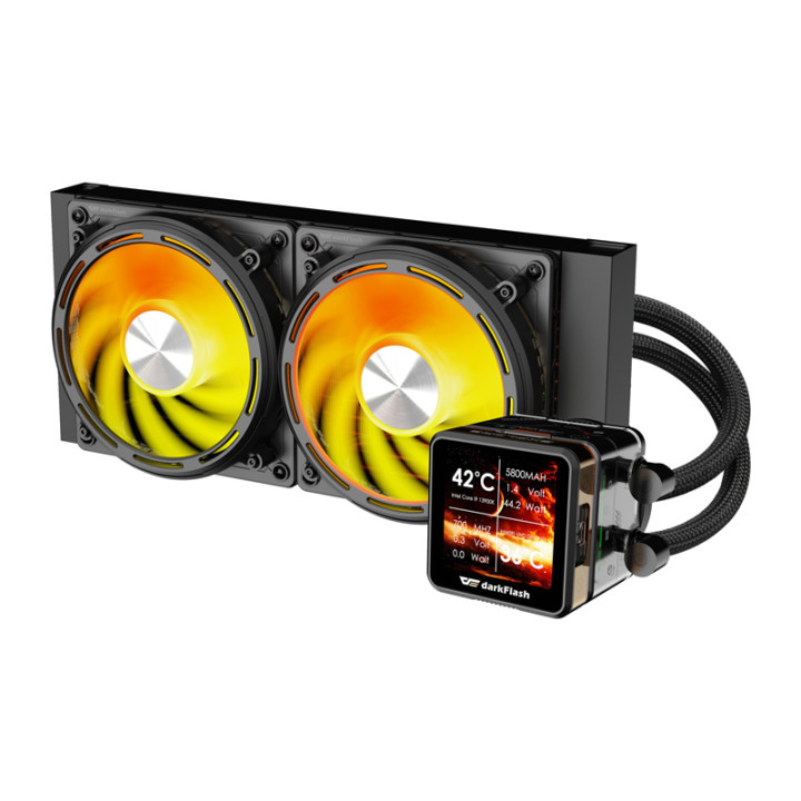 darkFlash DE240 Black CPU Water Cooler