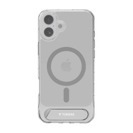 Torras Pstand Series Case for iPhone 16 Plus (Transparent)
