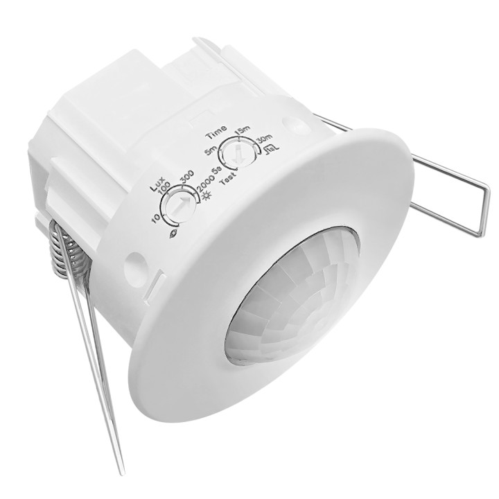 SENSA PRO PF-360-10-1BWi presence detector, flush mounting, 360 degrees, 10m diameter, IP44, 2000W