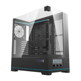 darkFlash DY450 Schwarzes Midi-Tower-Computergehäuse (ohne Lüfter)