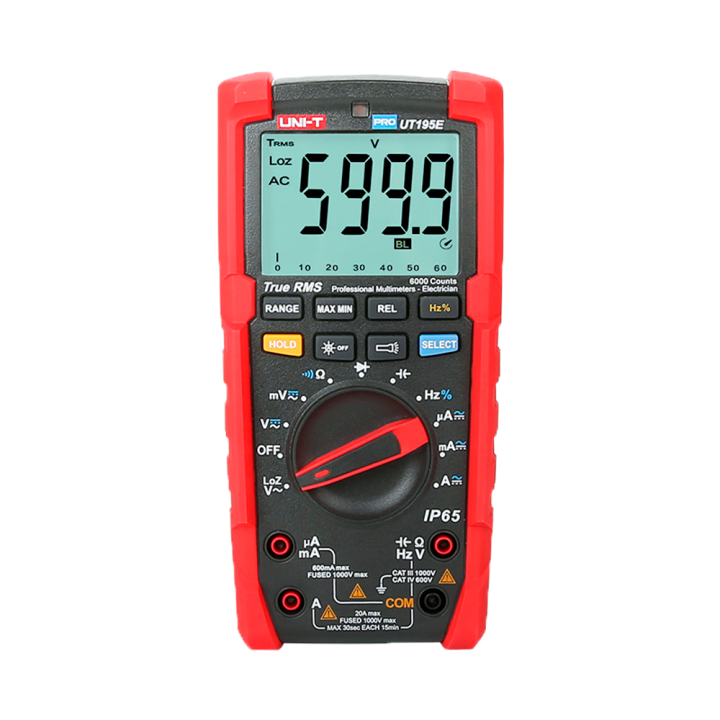UNI-TREND UT195E Digital Multimeter 19999 Counts True RMS CAT III