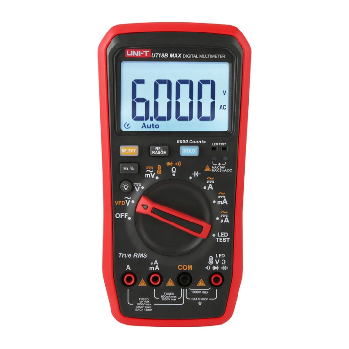 UNI-T UT18B MAX True RMS Digital Multimeter