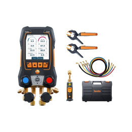 Smart digital manifold kit Testo 558s Smart Vacuum Kit with 4-hose charging set and wireless probes