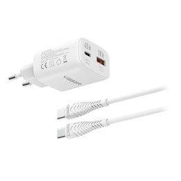 VEGER VG-TC101-Kit-45W1A1C 45W USB-C & USB-A Fast Charger with PD 3.0 for Smartphones and Tablets