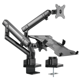 NACIONAL TVM-1327DESK-FLEX-PCDUAL Dual Monitor Desk Mount, Full Motion, 8 kg Capacity